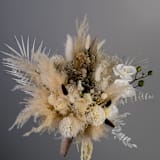 "White Pampas Orchid Bouquet" - Bouquets in beige by Bird of Paradise OS