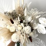 "White Pampas Orchid Bouquet" - Bouquets in beige by Bird of Paradise OS