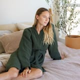 "Alaia Robe - Forest (S/M)" - Bath Robes in green by HOUSE NO.23