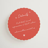 "The Bird Song" - Mini Enclosure Cards in Peach by Helena Vitto - Front