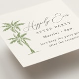 "Palm Monogram" - Mini Enclosure Cards in Leaf by Olivia Raufman - Detail