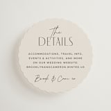 "Arabilla Overlap" - Mini Enclosure Cards in Linen by Kelly Schmidt - Front