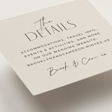 "Arabilla Overlap" - Mini Enclosure Cards in Linen by Kelly Schmidt - Detail