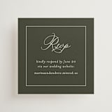 "refined" - Mini Enclosure Cards in Deep Olive by Nicole Walsh - Front