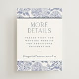 "Coastal Toile" - Mini Enclosure Cards in Periwinkle by Jenna Holcomb - Front