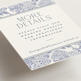 "Coastal Toile" - Mini Enclosure Cards in Periwinkle by Jenna Holcomb - Detail