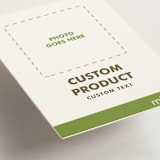 "Portrait Custom" - Mini Enclosure Cards in Charcoal by Minted - Detail