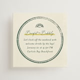 "Coastal Drift" - Mini Enclosure Cards in Caribbean Citrus by Pixel and Hank - Front