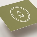 "museo" - Mini Enclosure Cards in Olive by Ellen Schlegelmilch - Detail