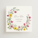 "Wildflower wreath" - Mini Enclosure Cards in Peony by Yaling Hou Suzuki - Front