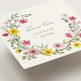 "Wildflower wreath" - Mini Enclosure Cards in Peony by Yaling Hou Suzuki - Detail