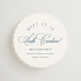 "Hilton" - Mini Enclosure Cards in Ocean by Kelly Schmidt - Front