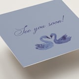 "Blooming Crest" - Mini Enclosure Cards in Plum by Cass Loh - Detail