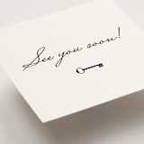 "Hotel" - Mini Enclosure Cards in Ivory by Studio Suku - Detail
