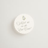 "Ocean Point" - Mini Enclosure Cards in Sky by Everett Paper Goods - Front