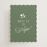 "Woods" - Mini Enclosure Cards in Moss by Kelly Schmidt - Front