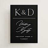 "Modern Monogram" - Mini Enclosure Cards in Ecru by Erica Krystek - Front