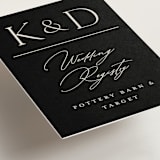 "Modern Monogram" - Mini Enclosure Cards in Ecru by Erica Krystek - Detail