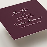 "Engraved names" - Mini Enclosure Cards in Burgundy by Stacey Meacham - Detail