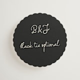 "Inkwoven" - Mini Enclosure Cards in Tuxedo by Jelena Vuletic - Front