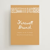 "Tribal Rythm" - Mini Enclosure Cards in Amber by Selima Akhter - Front