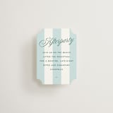 "Palm Stripes" - Mini Enclosure Cards in Low Tide by Susan Zinader - Front