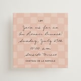 "Ballpoint Suite" - Mini Enclosure Cards in Blush by Ani Somi - Front