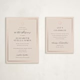 "Polished" - Mitzvah Reception Cards in Barely Blush by Jennifer Postorino - With Invitation