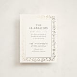 "Hanukkah Star" - Mitzvah Reception Cards in Snow by Ana de Sousa - Front