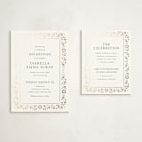 "Hanukkah Star" - Mitzvah Reception Cards in Snow by Ana de Sousa - With Invitation