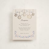 "Disco flower" - Mitzvah Reception Cards in Peony by Pati Cascino - Front