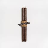 "13" Elderberry Tree Twig Tapers 100% Beeswax (pair) - Espresso" - Candles and Holders in brown by Jessie Green