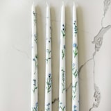 "Custom Hand-Painted 18" Taper Candle with Coordinating Ribbon" - Candles and Holders in multicolorassorted-colors by Nicoletta Savod