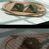 "Dark Pyramid Set" - Candles and Holders in brown by Danielle Gaito