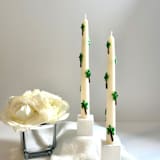 "White Palm Tree Taper Set" - Candles and Holders in multicolor by Over By The Moon