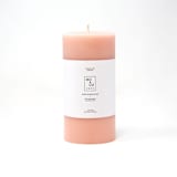 "3x6 Inch, Pink Rose, Beeswax Pillar Candle" - Candles and Holders in pink by MoAndCo Home