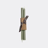 "10" Everyday Tapers 100% Beeswax - Eucalyptus" - Candles and Holders in green by Jessie Green