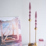 "Taper Candle Set (MAUVE)" - Candles and Holders in purple by the parmatile shop