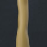 "Natural Wobble Column" - Candles and Holders in yellow by Danielle Gaito