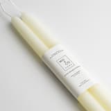 "10 Inch, Natural White, Dipped Beeswax Taper Candles" - Candles and Holders in white by MoAndCo Home