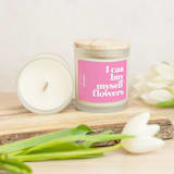 "Glass Candle - Flowers (Bohemian Rose)" - Candles and Holders in pink by Clairebella