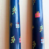 "Set of Two Nutcracker Christmas Taper Candles" - Candles and Holders in blue by Emily de Moraes