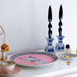 "Taper Candle Set (SAPPHIRE)" - Candles and Holders in blue by the parmatile shop