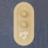 "Natural Wax Tray" - Candles and Holders in yellow by Danielle Gaito