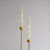 "Taper Candle Set (IVORY)" - Candles and Holders in white by the parmatile shop