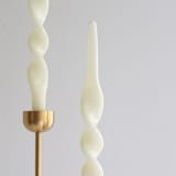 "Taper Candle Set (IVORY)" - Candles and Holders in white by the parmatile shop