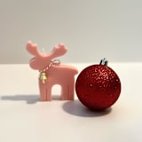 "Pink Reindeer Candle" - Candles and Holders in pink by Over By The Moon