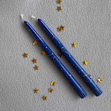 "Set of Two Constellation Taper Candles" - Candles and Holders in blue by Emily de Moraes