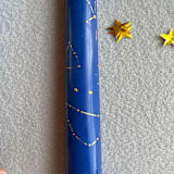 "Set of Two Constellation Taper Candles" - Candles and Holders in blue by Emily de Moraes