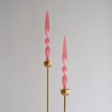 "Taper Candle Set (PINK)" - Candles and Holders in pink by the parmatile shop